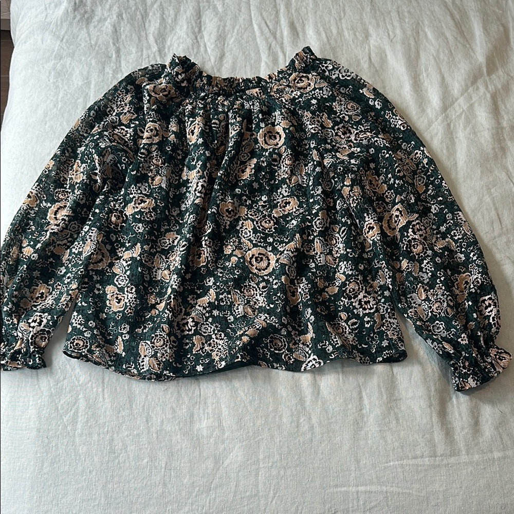 Floral Green Women's Top